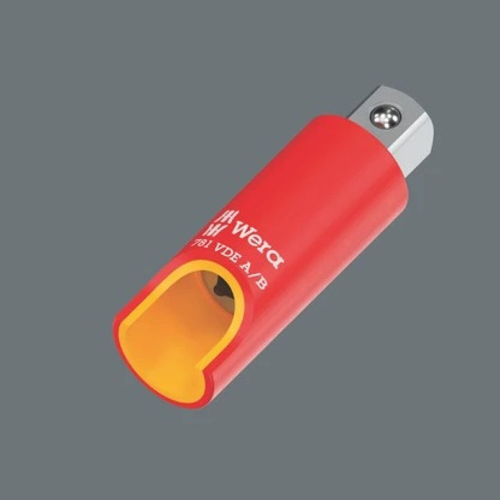 Wera 05024690001 781 A/B Vde Connector, Insulated, 1/4", 781 A/B Vde X 3/8 X 56 Mm X 1/4"