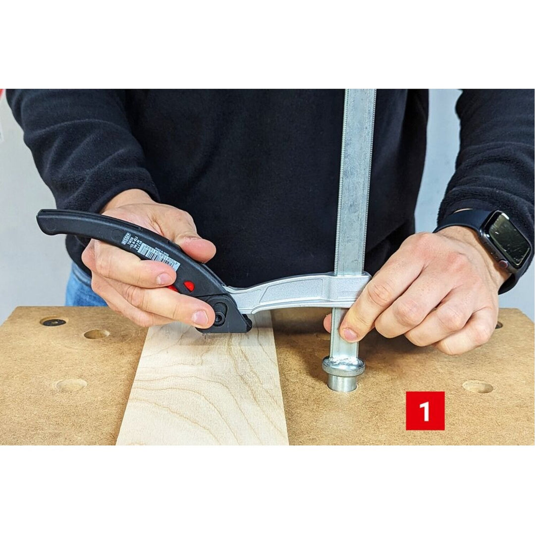 Bessey KLI20-MFT-SET Table clamp with ratcheting lever