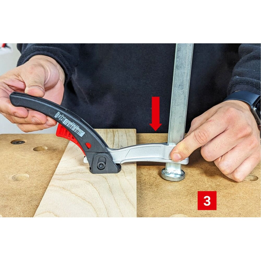 Bessey KLI20-MFT-SET Table clamp with ratcheting lever