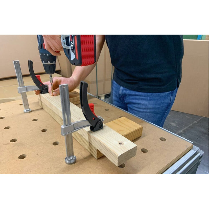 Bessey KLI20-MFT-SET Table clamp with ratcheting lever