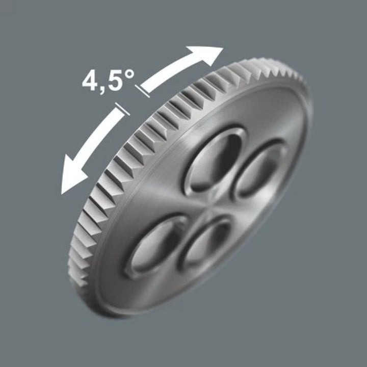 Wera 05005600001 8010 A Zyklop Comfort Ratchet, With Reversing Lever, With 1/4" Drive, 1/4" X 144 Mm