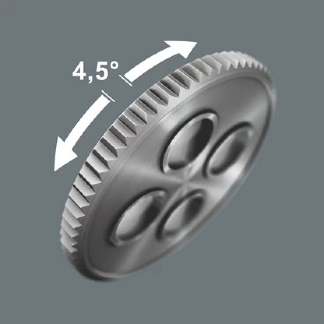 Wera 05004866001 8007 A Vde Zyklop Ratchet, Insulated, With Reversing Lever, With 1/4" Drive, 1/4" X 144 Mm