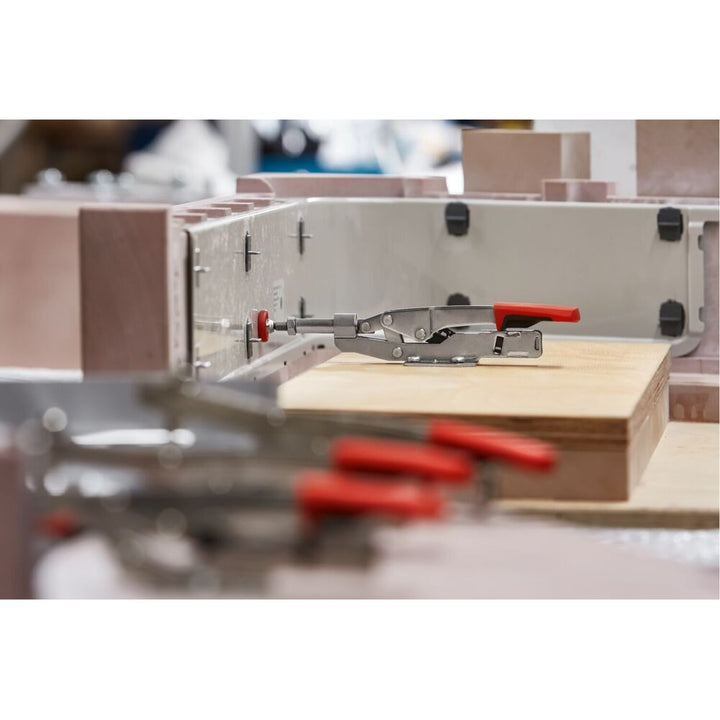 Bessey STC-IHH15 Auto adjust toggle clamp, horizontal push pull, flanged base