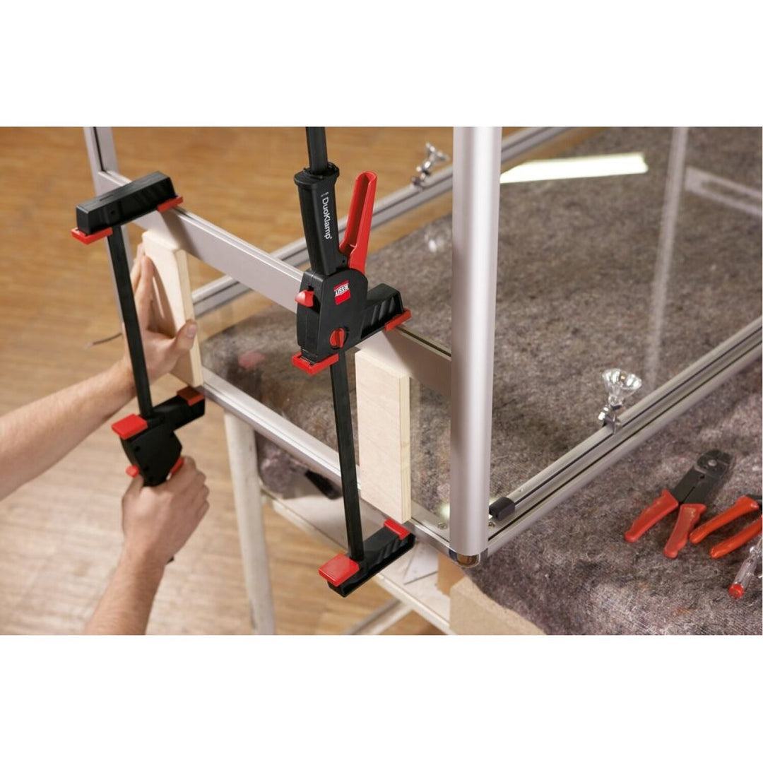 Bessey DUO65-8 Clamp, one hand, DuoKlamp Series, 3 1/4 In. x 24 In., 260 LB