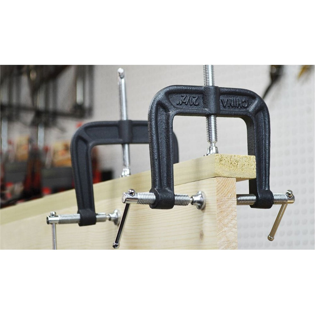 Bessey B-EC3 Clamp, woodworking, three way edge clamp, 2.5 In. x 2.5 In., 300 lb