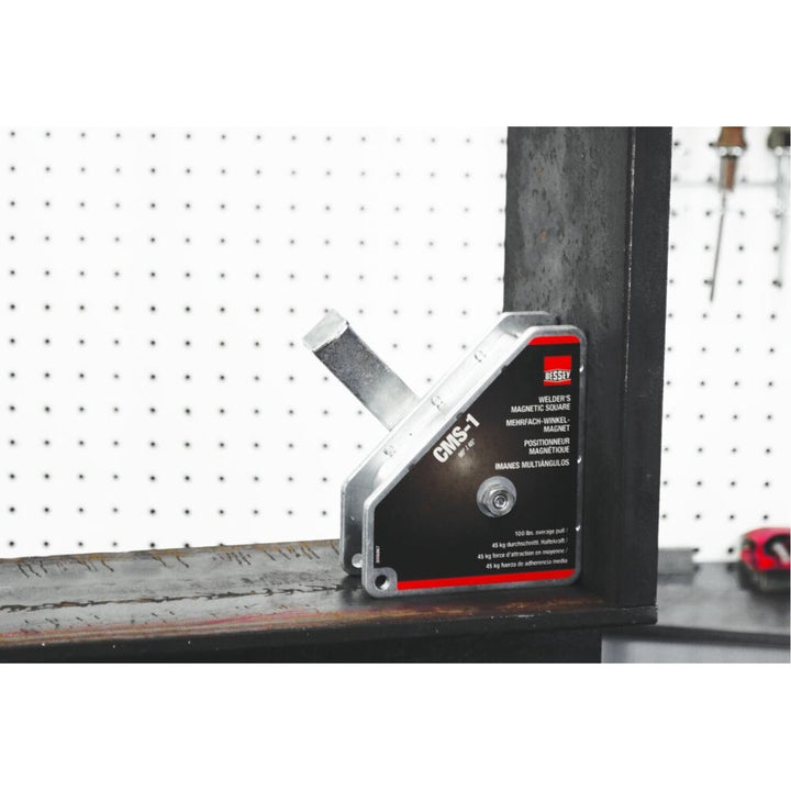 Bessey CMS-1 Magnet, Magnetic Square, 90/45 degree, 100 lb pull