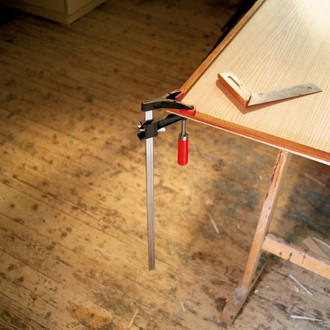 Bessey DHBC-12 Clamp, Woodworking, Double Jaw, Clutch Style, Swivel Pads, 3.5 In. x 12 In., 400 lb