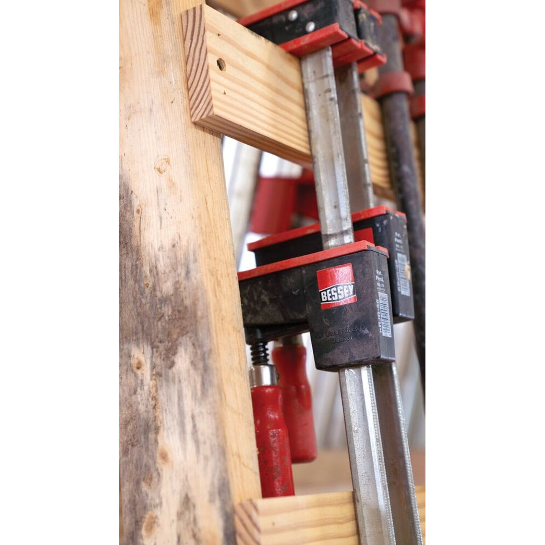 Bessey KRJR-18 Clamp, woodworking, small parallel clamp, REVO JR, 18 In. x 3.25 In, 900 lb