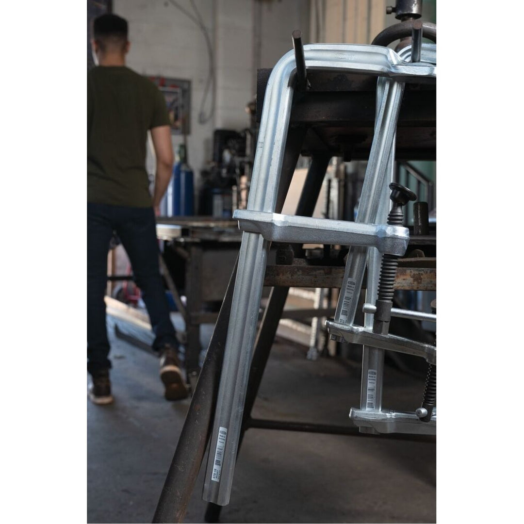 Bessey  STB-12 Clamp, welding, F-style, crimped on swivel pad, 12 In. x 7 In., 4880 lb