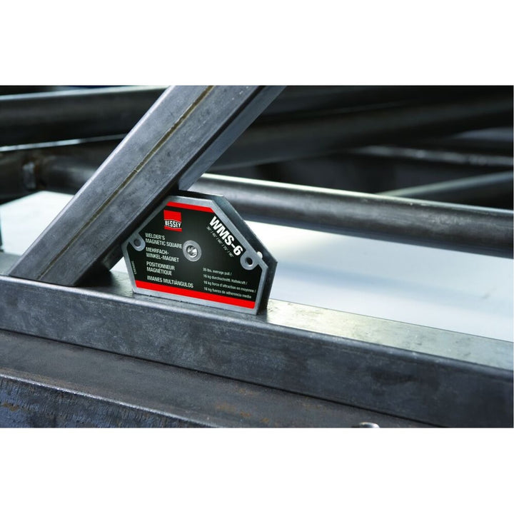 Bessey WMS-6 Magnet, magnetic square, 30/45/60/75/90 degree angles, 52 lbs pull