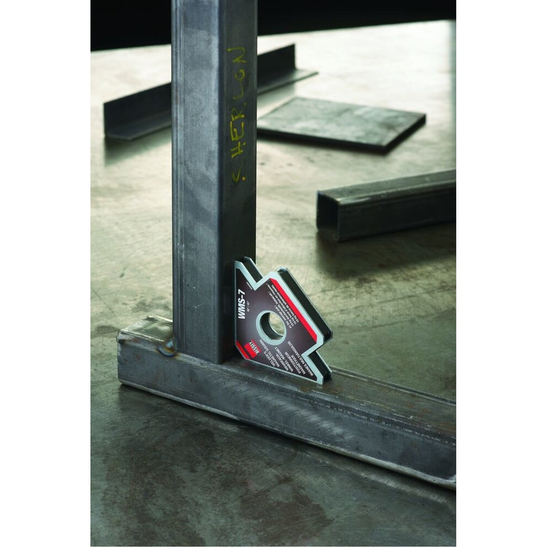 Bessey WMS-7 Magnet, magnetic square, arrow shape, 90/45 degrees, 41 lbs pull