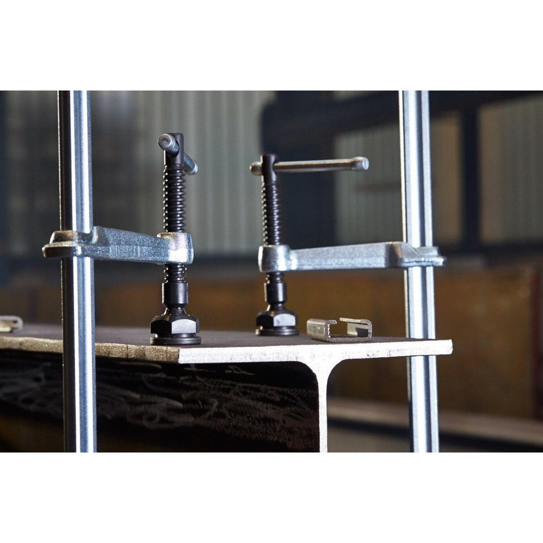 Bessey GSM20 Clamp, welding, F-style, heavy duty pad, 7.5 In x 4.75 In., 2660 lb