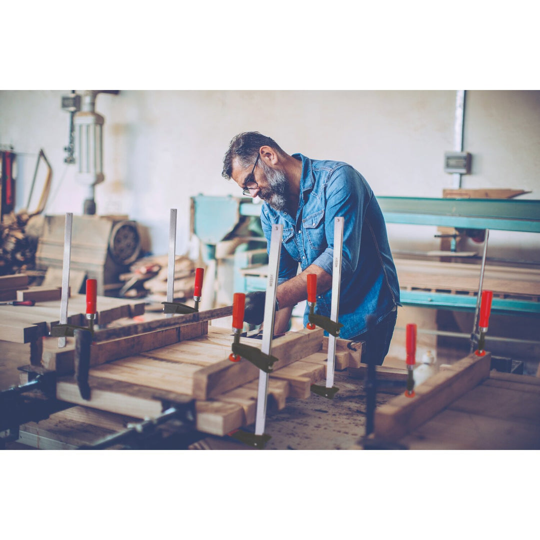 Bessey TGC2.536 Clamp, woodworking, clutch style, swivel pads, 2.5 In. x 36 In., 700 lb