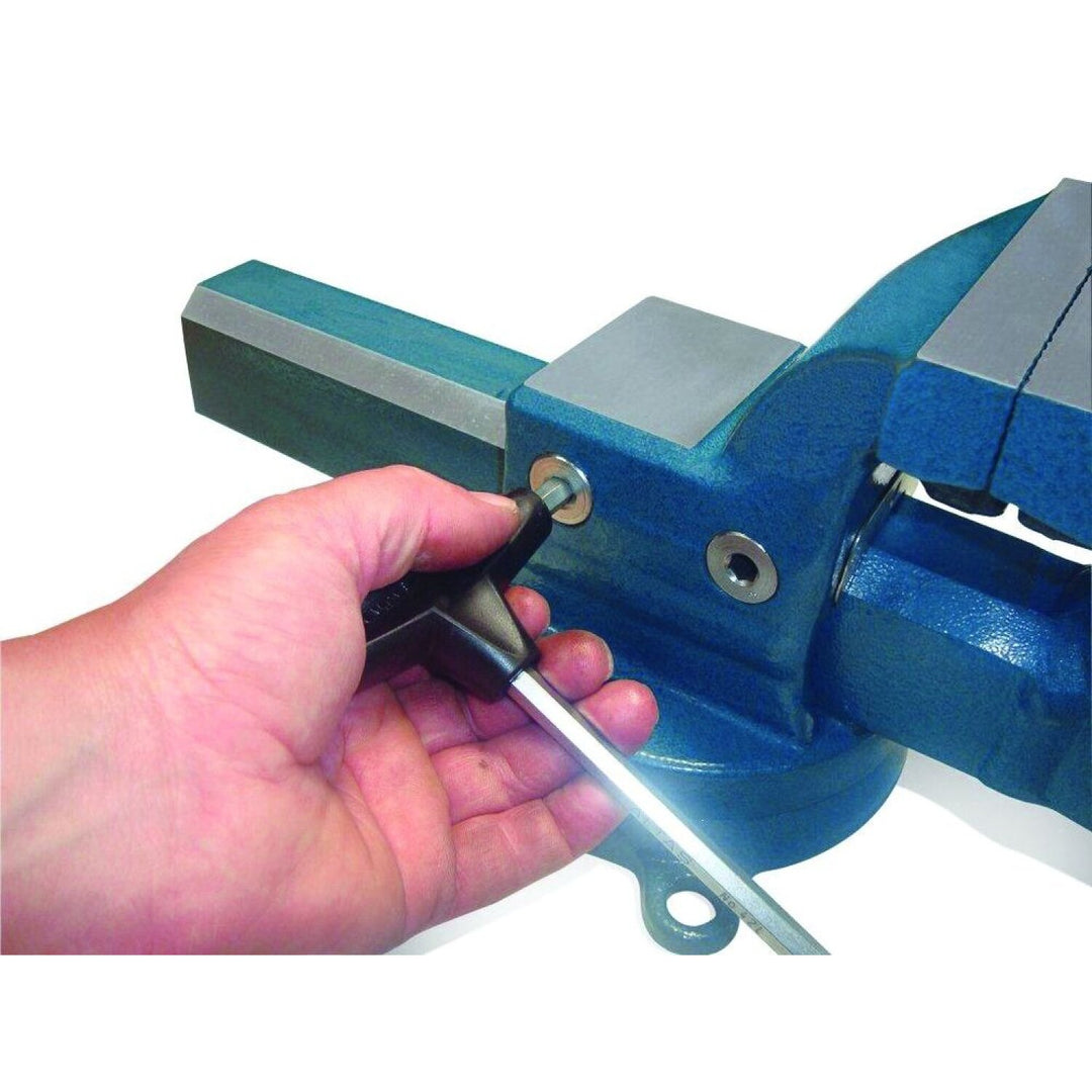 Bessey BV-DF4SB Vise, 4 In., drop forged, pipe jaws, swivel base and anvil included