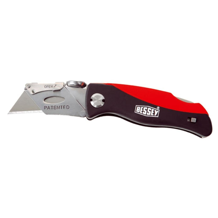 Bessey D-BKPH Knife, Folding, locking utility knife- plastic handle
