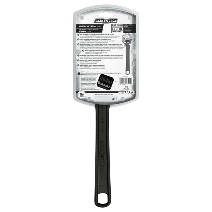 Channellock 812NW 12-inch Adjustable Wrench