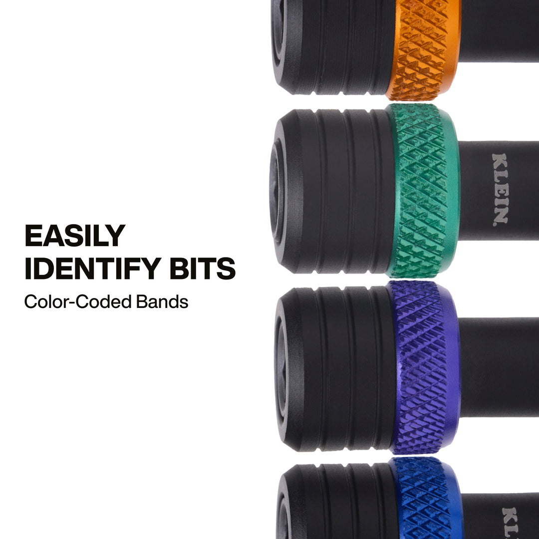 Klein Tools K33850 Bit Holder Keychain Set, 5 Pc.