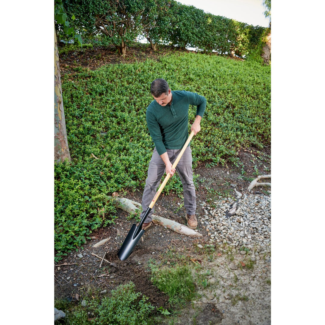 Corona SS 28000 Drain Spade Shovel, 15-Gauge, 48 in. Wood Handle