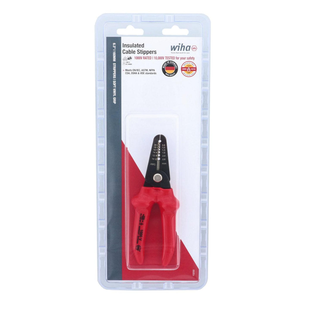 Wiha Tools 10250 Insulated Stripping Pliers 10-20 AWG