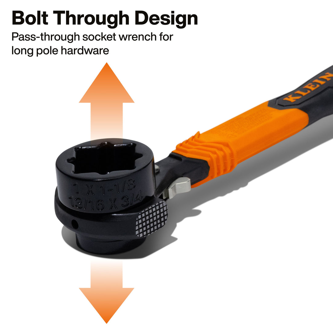 Klein Tools KT171HFINS 5-in-1 Hammer Facing Insulated Lineman Wrench