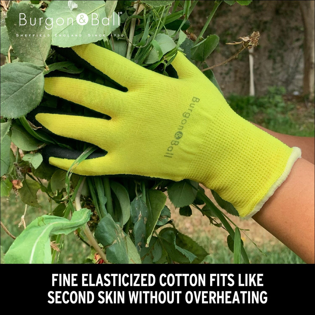 Corona GFB/GGYELLML Florabrite Garden Gloves, Neon Yellow, Medium/Large