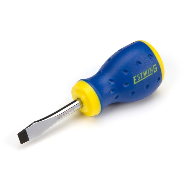 Estwing 42451-02 1/4-Inch x 1-3/4-Inch Magnetic Slotted Tip Stubby Screwdriver with Ergonomic Handle