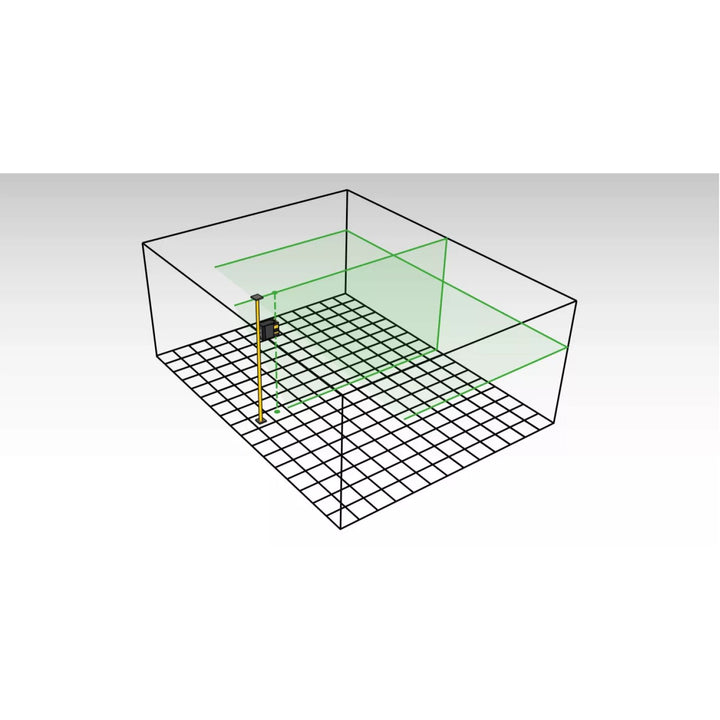 Stabila 03510 Cross-line laser LAX 500 G, 12 V system, 5-piece set, without rechargeable battery and charger