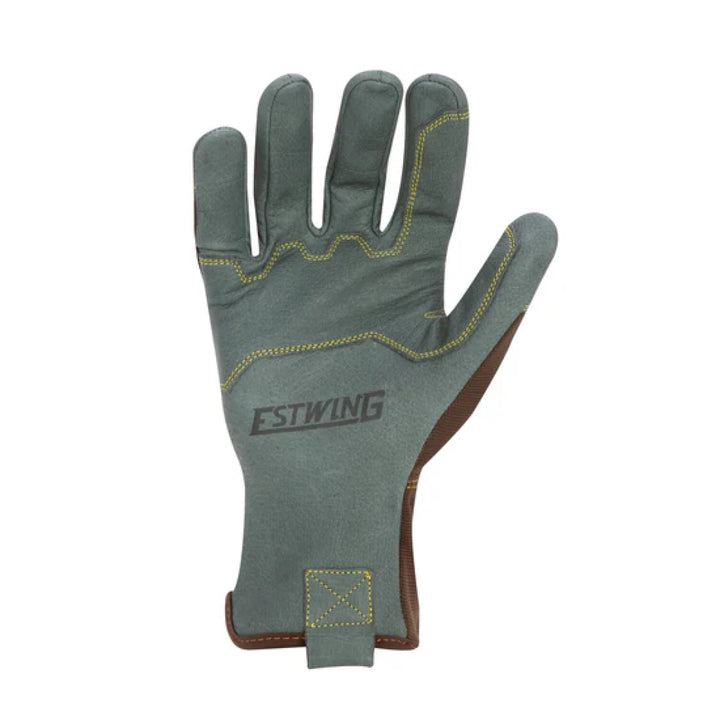 Estwing EWLP1010 Reinforced Knuckle Leather Palm Work Glove with Elastic Sewn Extended Cuff