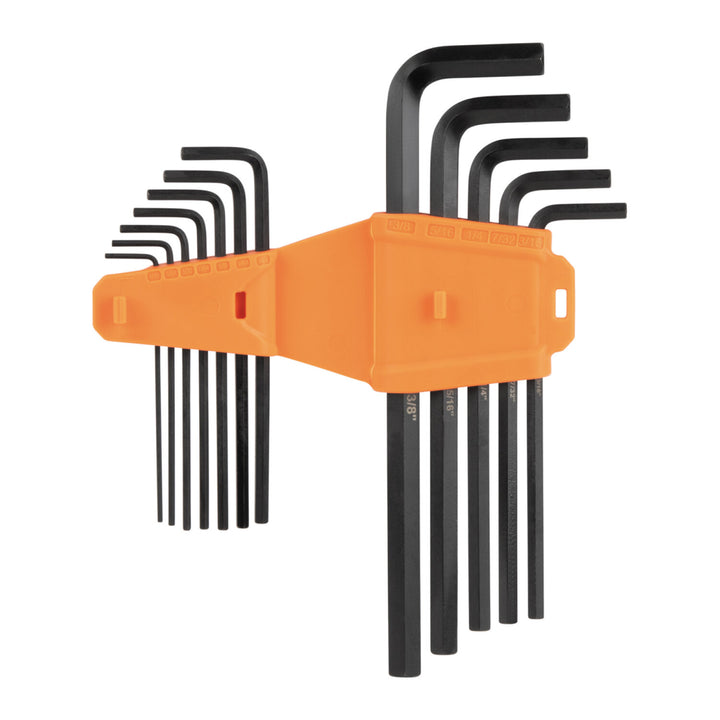 Klein Tools LS12 L-Style Long Hex Key Wrench Set, SAE, 12 Pc.