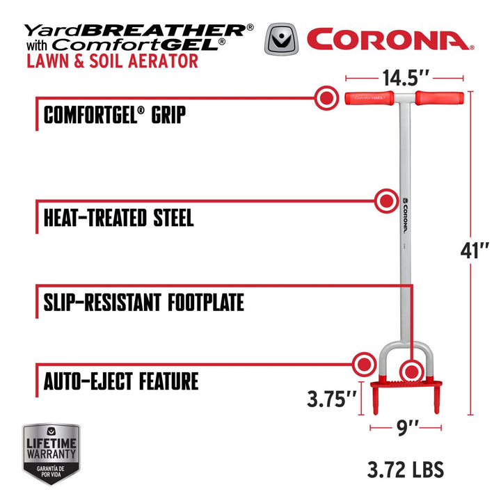 Corona LG 3604 YardBREATHER with ComfortGEL Grip