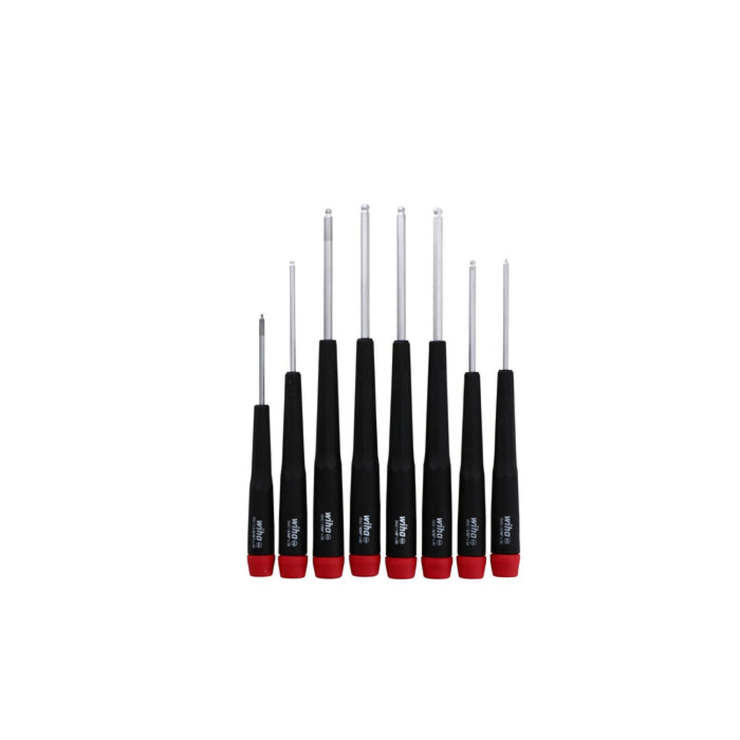 Wiha Tools 26490 Precision Ball End Hex Inch Driver 8 Piece Set