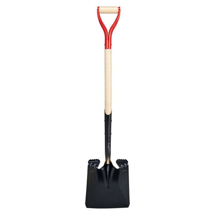 Corona SS16001 Square Point Hardwood D Grip Shovel, 14 Gauge