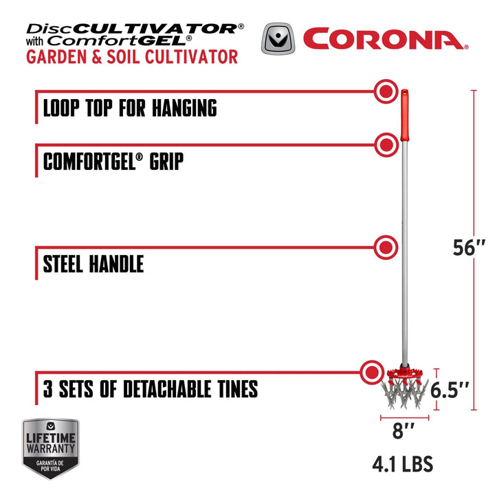 Corona LG 3634 DiscCULTIVATOR with ComfortGEL Grip