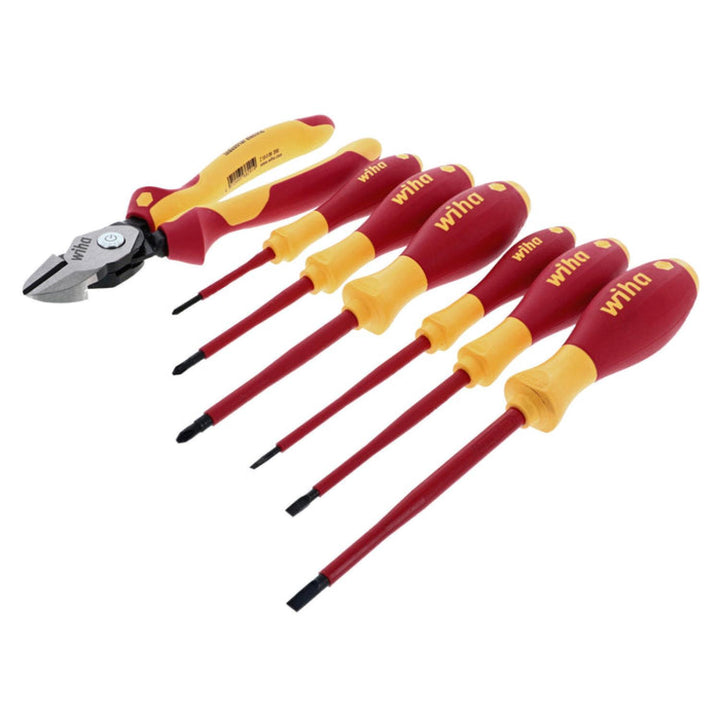 Wiha Tools 32942 Insulated BiCut SuperCut and Screwdrivers Set, 7 Pc.