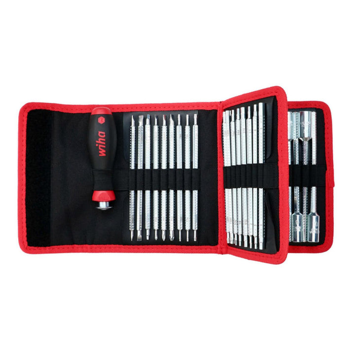 Wiha Tools 28188 Drive-Loc VI Interchangeable Blade 32 Pc. Set in Folding Wallet