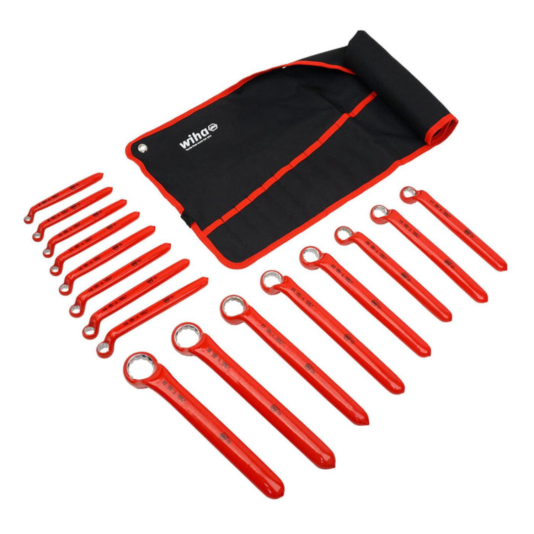 Wiha Tools 21093 Insulated Box End Wrench Set 16 Pieces
