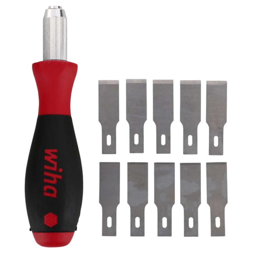 Wiha Tools 43090 SoftFinish Universal Razor Edged Scraper with Replacement Blades