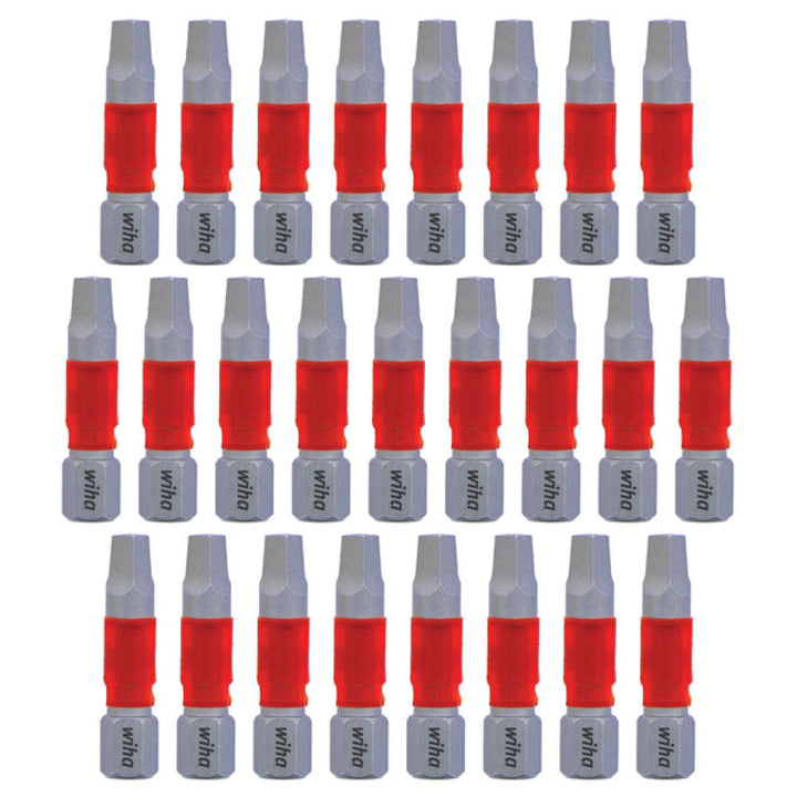 Wiha Tools 76640 MaxxTor Impact Bit Square #3 - 29mm - 25 Pack