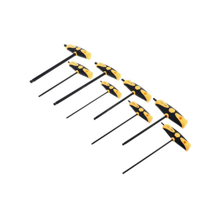 Wiha Tools 33498 8 Piece SoftGrip Hex SAE T-handle Set