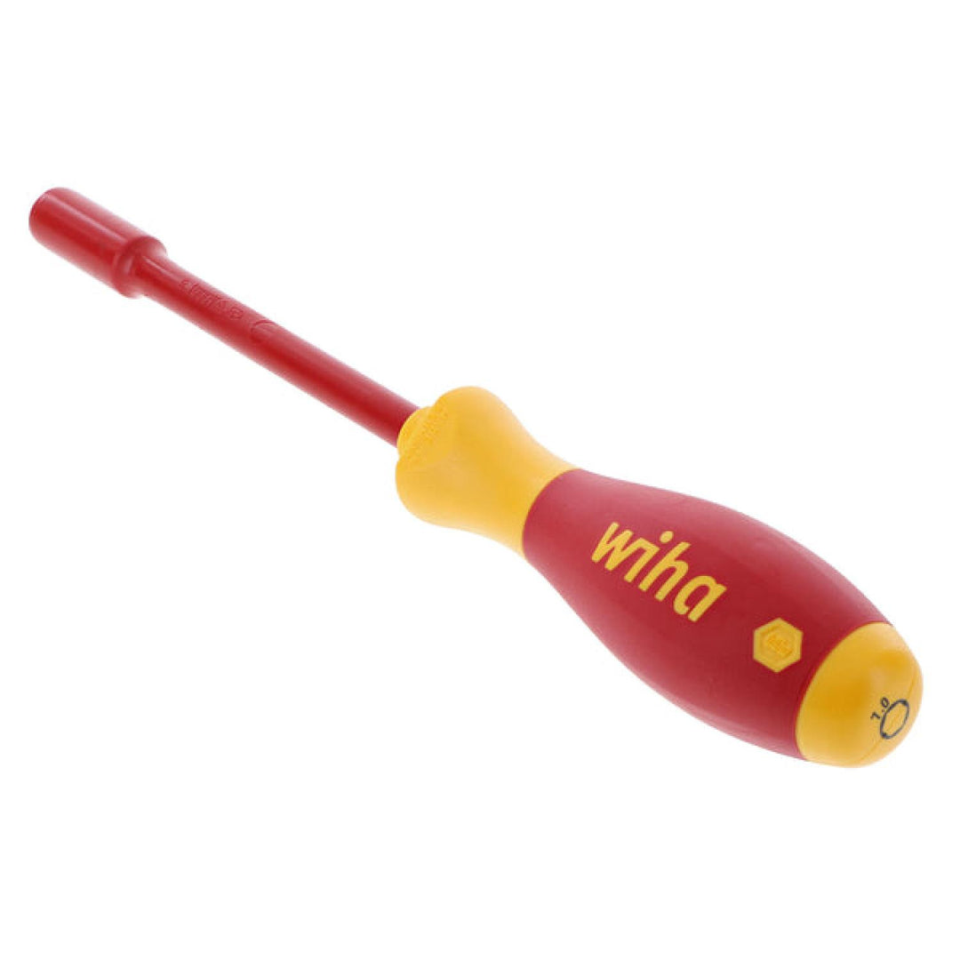 Wiha Tools 32218 Insulated Nut Driver, 7.0 mm x 125 mm