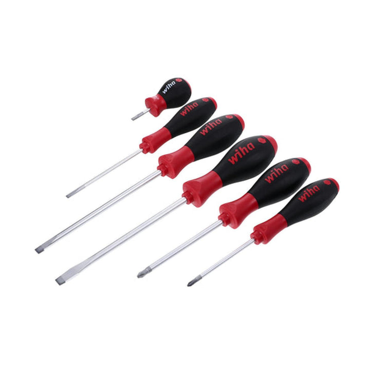 Wiha Tools 30294 SoftFinish Slotted/Phillips Screwdriver Set, 6 Pc.