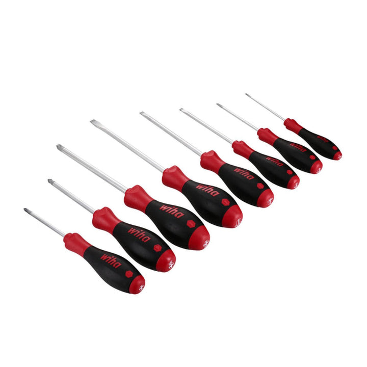 Wiha Tools 30298 SoftFinish Slotted/Phillips Screwdrivers, 8 Pc. Set