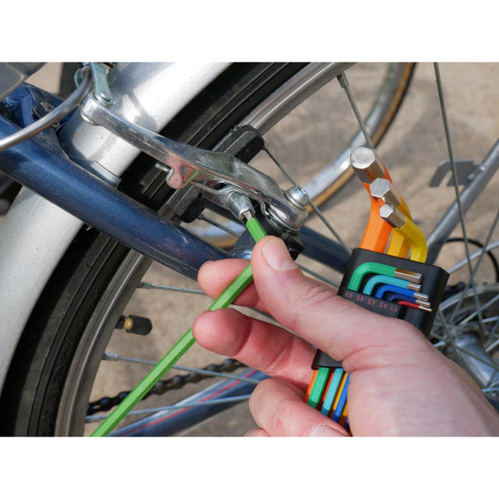 Wiha Tools 66980 Ball End Color Coded Metric Hex L-Key Set, 9 Pc.