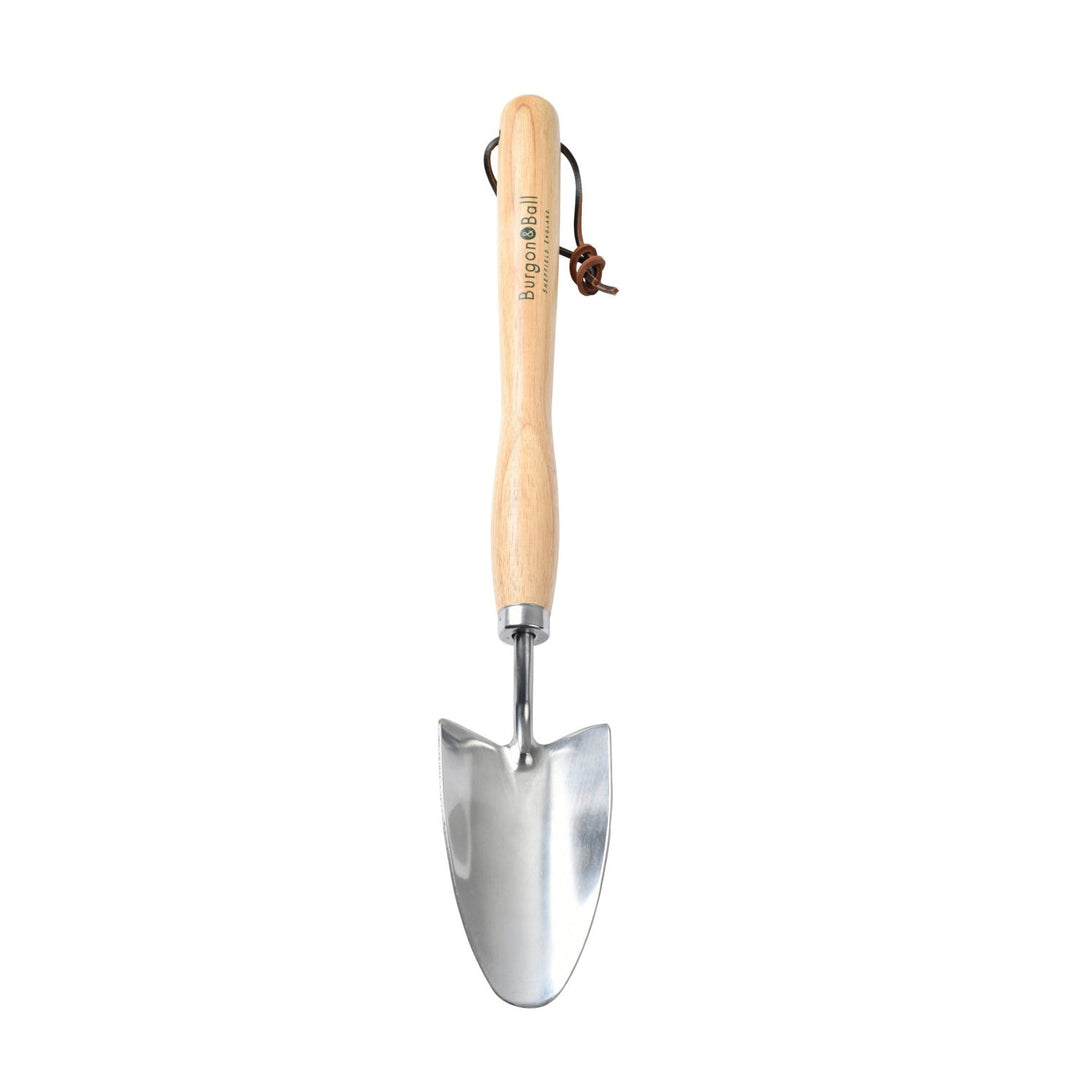 Corona GTH/SHTMHRHS Mid-Handled Stainless Steel Trowel, Wood Grip, RHS Endorsed