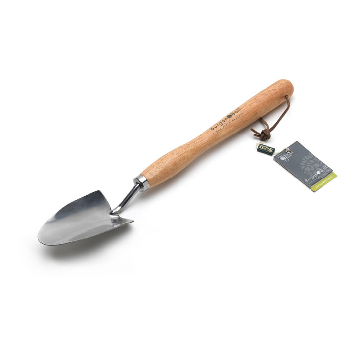 Corona GTH/SHTMHRHS Mid-Handled Stainless Steel Trowel, Wood Grip, RHS Endorsed