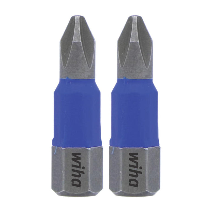 Wiha Tools 70002 TerminatorBlue Impact Bit Phillips #2 - 1 Inch - 2 Pack