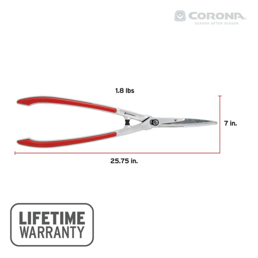 Corona HS15340CC PrecisionCUT Aluminum Hedge Shears 7-1/4 in. blades, 12-3/4 in. handles