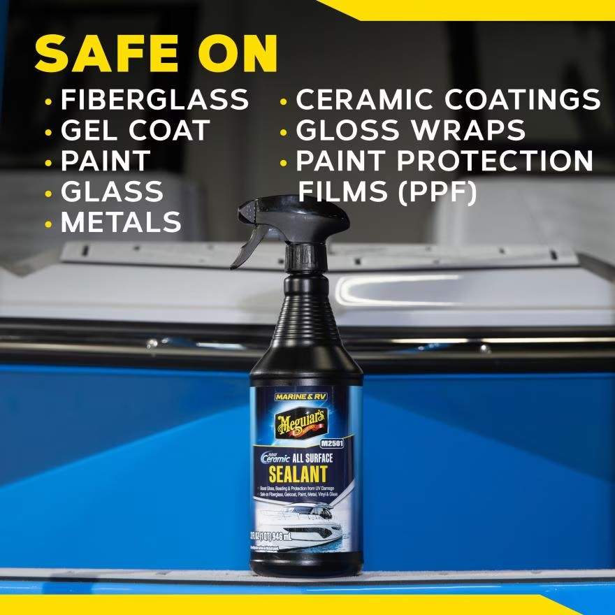 Meguiar's M250132 Marine & RV Hybrid Ceramic All Surface Sealant - Add Gloss & Protection from UV Damage