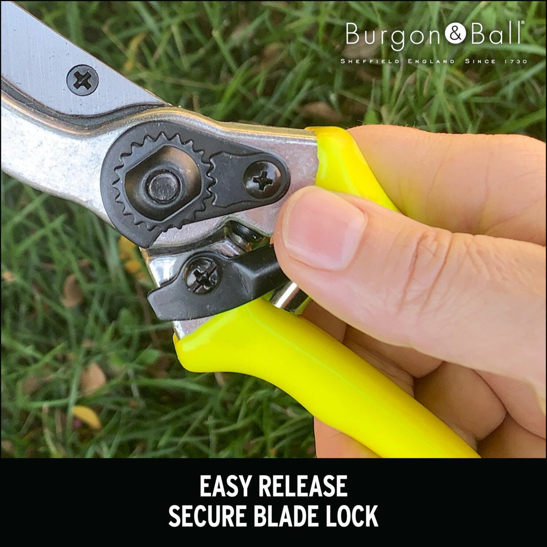 Corona GFB/BSYELL Florabrite Bypass Pruner, Neon Yellow, 1 in. Cut Capacity, RHS Endorsed