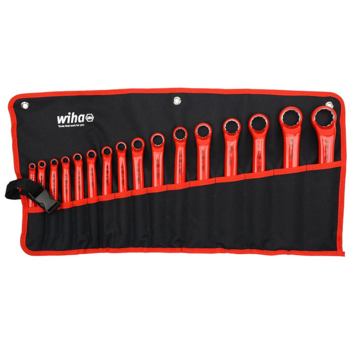 Wiha Tools 21093 Insulated Box End Wrench Set 16 Pieces